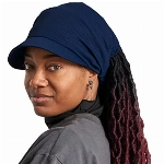CHARM Bandana Damen Visor Kopftuch - Herren Cap Sommer Kopfbedeckung Stirnband Mit Sonnenschutz Mit Schirm Sonnen-Hut Navy Dunkel Blau