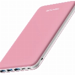 Charmast 26800mAh Powerbank USB C Externer Akku dünne Power Bank Handy Tragbares Ladegerät mit 3 Eingängen 4 Ausgängen kompatibel mit iPhone,Samsung,Huawei,Nintendo Switch,Smartphone,Tablet（Rosa）