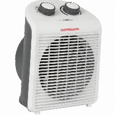 Clatronic HL 3761 Heizlüfter,mobiler & kompakter Heizlüfter, 2 Heizstufen (1000/2000 W), Kaltstufe (Ventilator), stabiler Tragegriff, weiß