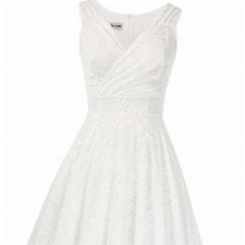 cocktailkleid v Ausschnitt Elegante Kleider Spitze Petticoat Kleid 50er Jahre Swing Kleid CL645-2 XL