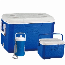 Coleman Passive Kühlbox Combo, 3 leistungsstarke Thermoboxen mit Fassungsvermögen 46 L, 4,7 L und 2 L