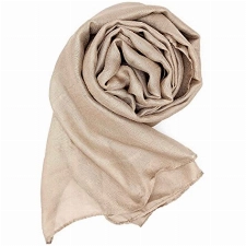 Colours & Beauty beige Schal Damen Festlich | Stola Damen Elegant | Chiffonschal für Hochzeits | Kopftuch Damen | Bolero für Abendkleid | Festliche Kleider Damen | Multifunktionstuch Damen