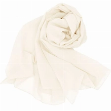 Colours & Beauty made in italy elfenbeinfarbene Stola Damen Festlich | Schal Damen Elegant | Chiffonschal für Hochzeit | Kopftuch Damen | Bolero Frauen | Festliche Kleider | Multifunktionstuch Damen