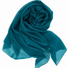 Colours & Beauty made in italy petrolblaue Stola Damen Festlich | Schal Damen Elegant | Chiffonschal für Hochzeit | Kopftuch Damen | Bolero Frauen | Festliche Kleider Damen | Multifunktionstuch Damen