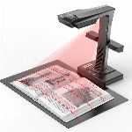 CZUR ET24 Pro Professioneller Buchscanner mit HDMI, 24MP Dokumentenscanner A3 Scanner mit Laser Verflachungstechnologie OCR Dokumentenkamera Visualizer für Windows, macOS und Linux