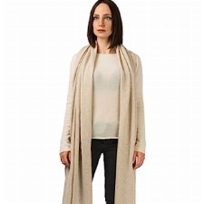 Dalle Piane Cashmere - Stola aus 100% Kaschmir - Made in Italy - für Frau, Farbe: Beige, Einheitsgröße