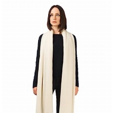 Dalle Piane Cashmere - Stola aus 100% Kaschmir - Made in Italy - für Frau, Farbe: Creme, Einheitsgröße