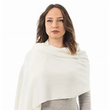 Dalle Piane Cashmere - Stola aus Kaschmir-Gemisch - für Damen, Farbe: Weiß, Einheitsgröße