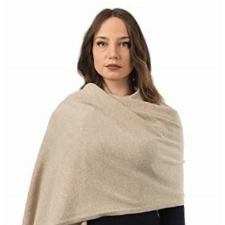 Dalle Piane Cashmere - Stola aus Kaschmir-Gemisch - Made in Italy - Damen, Farbe: Beige, Einheitsgröße