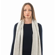 Dalle Piane Cashmere - Stola aus Kaschmir-Gemisch - Made in Italy - Damen, Farbe: Grau, Einheitsgröße