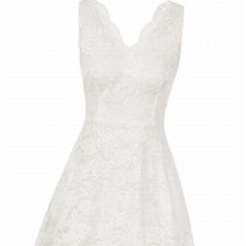 Damen Knielang Hochzeitsgastkleid Brautjungfer Kleid Elegant Vintage Kleid V-Ausschnitt Spitze Cocktailkleid Ärmellos Swing A-Linie Partykleid