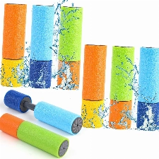 DERAYEE 6 Stück Wasserspritzpistolen,Wasserpistole Schaumstoff Bunte Spritzpistole für Kinder und Erwachsene