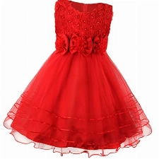 discoball Mädchen Prinzessin Kleid Rose Blume Fliege Partykleid Tüll Hochzeitskleid Brautjungfer Taufe Elegantes formelles Kleid für Mädchen