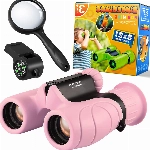 Dislocati Mädchen Geschenke 3-12 Jahre, Fernglas Kinder Spielzeug Mädchen 3 4 5 6 7 8 9 10 Jahre Kompass Kinder Geschenke Kinder 3-8 Jahre Outdoor Spielzeug ab 3-12 Jahre Lupe Kinder Kinderfernglas