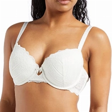 Dorina Damen T-Shirt T-Shirt BH CELINE D17455A, Einfarbig, Gr. 95C, Elfenbein (Ivory A60)