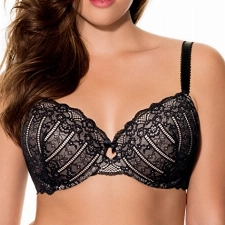 Dorina Damen T-Shirt T-Shirt BH Celine D17455A, Einfarbig, Gr. 95C, Schwarz (Schwarz V00)