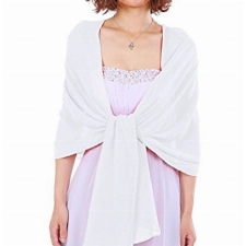 Dressystar Chiffon Stola Schal für Kleider in verschiedenen Farben Elfenbein 160cm*50cm