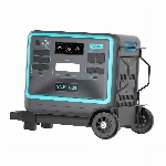 Eco Play SYD2400 Solar Generator,2048Wh LiFePO4 Batterie-Backup mit 24000W AC Ausgängen (4800W Peak), Tragbare Powerstation für Outdoor-Camping, Wohnmobil-Reisen, Hausgebrauch, Blau