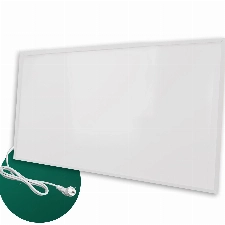 Ecowelle Infrarotheizung Classic Weiß 1200 Watt mit TÜV + 10 Jahre Garantie + Made in Germany + Doppelter Überhitzungsschutz