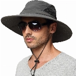 EINSKEY Sonnenhut Herren Damen UV Schutz Sommerhut Gartenhut Faltbar Safari Sonnenschutz Hut Breite Krempe Outdoor Wanderhut Anglerhut