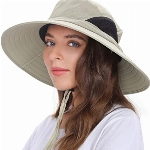 EINSKEY Sonnenhut Herren Damen UV Schutz Sommerhut Gartenhut Faltbar Safari Sonnenschutz Hut Breite Krempe Outdoor Wanderhut Anglerhut