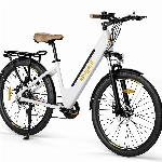 Eleglide E-Bike, T1 Step-Thru Elektrofahrrad 27,5'' Trekkingrad E-Citybike mit 36V 12.5Ah Lithium-Akku bis zu 100KM Lange Range, 250W Motor, Shimano 7 Gänge ebike, LCD Display