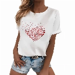EMATOP Sommer Tshirt Damen Baumwolle Tops Lässig Lose Kurzarm Tee Shirts Basic Rundhals Oberteile Löwenzahn Schmetterling Muster Tunika Bluse Shirt Elegant Longshirt Teenager Mädchen Sportshirt