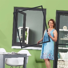 empasa Insektenschutz Fliegengitter Fenster Alurahmen Master Slim weiß, braun oder anthrazit in verschiedenen Größen