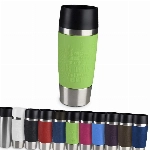 Emsa 513548 Travel Mug Classic | 360 ml | Thermobecher | Isolierbecher | hält 4h heiß/ 8h kalt | 100 Prozent dicht | auslaufsicher | Quick-Press-Verschluss | 360°-Trinköffnung | 1 Stück