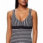 ESPRIT Badeanzug mit Streifen-Muster