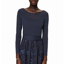 ESPRIT Collection Minikleid mit 3D-Spitze und floral besticktem Mesh