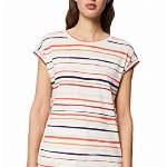 ESPRIT Gestreiftes T-Shirt, 100 % Baumwolle