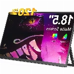 EVICIV Portable Monitor 18,5 Zoll 120Hz, Tragbarer Monitor Full HD 1920 * 1080 IPS Mobiler Monitor mit Verstellbarer Ständer Mini HDMI Type-C für Laptop, PC, MAC, Phone, Xbox, PS4, VESA-kompatibel