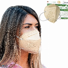 EX VIR FFP2 Masken zertifiziert aus Deutschland, Bio-Bambus FFP2 Atemschutzmasken, Made in Germany, FFP2, Mundschutz FPP2, Bambusmasken, angenehmes Tragen, aus 100% natürlichen Material, 2er Pack