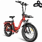 Fafrees F20 MAX Faltbares Elektrofahrrad 48V 22.5AH Akku mit großer Kapazität,20 Zoll *4.0 Fat E Bike E-Mountainbike Shimano 7S 150kg Belastbar