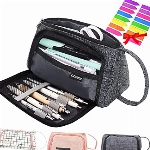 Federmäppchen Mädchen, Dusor Federtaschen Einschulung Mädchen Mäppchen Teenager Große Kapazität Pencil Case Etui Stifte 3 Fach Halter Schreibwaren für Studenten ,Mädchen Junge Studentin Geschenk