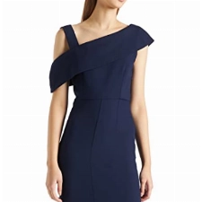 find. Damen Partykleid Buckle D7841, Midi, Gr. X-Small, Blau