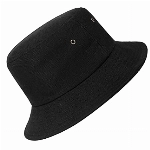 Fischerhut Baumwolle Bucket Hat Unisex Strandhut Freizeithut Schlapphut Schwarz