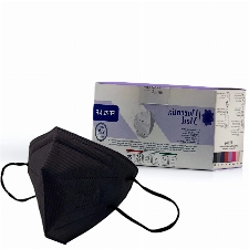 Florentia Med Schwarze FFP2-Masken MADE IN ITALY CE-zertifizierte Kategorie PSA: III, konform mit EN 149: 2001 + A1: 2009. Karton mit 20 Stück Einzeln verpackt und versiegelt