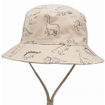 FORUHOO Baby Sonnenhut Kinder Hut, Sommerhut Mütze for Jungen Mädchen mit Verstellbar Kordelzug (50, Dinosaurier Khaki)