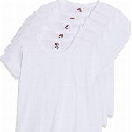 Fruit of the Loom 5 Kinder T-Shirts Valueweight 104 116 128 140 152 Diverse Farbsets auswählbar 100% Baumwolle (116, Weiss)