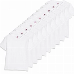Fruit of the Loom Jungen Regular Fit T-Shirt Kids 10 Pack T-shirt, Weiß (White 30), 7-8 Y (Herstellergröße: 7-8 Y)
