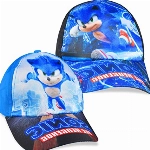 Funmo 2 Stücke Sonic Kinder Baseball Cap,Blau Sonic Sommer Baseball Cap,Anime Baseballcap, Stickerei Schirmmütze Karikatur Thema Verstellbar Sport Kappe für Kinder Geburtstag Geschenk