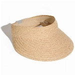 FURTALK Sun Visor Hüte für Damen mit breite Krempe Stroh Visiere Frauen faltbar Strand Visiere Sommer Roll Up Pferdeschwanz Strand Hut