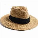 FURTALK Unisex Panamahut Breite Krempe Stroh Sonnenhut für Herren und Damen Verstellbare Strohhut