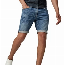 G-STAR RAW Herren 3301 Slim Denim Shorts, Blau (faded cascade D17418-C051-C606), 33