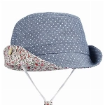 GEMVIE Fischerhut UV-Schutz Sonnenhut Baby Jungen Mädchen Strandhut Sommerhut mit Kinnband Bucket Hat Blau 54