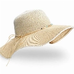 GIKPAL Sonnenhut Damen, UV Schutz Strandmütze Strohhut Damen mit Breiter Krempe Sommerhut Damen Faltbarer für Urlaub und Strand