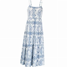 GRACE KARIN Damen Ärmellos Kleider Tunika Spaghetti-Träger Midi-Kleider A Linie Sommerkleid Lange Elegante Cocktailkleider, Farbe: Cl0708s21-01, Size S