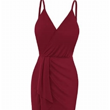 GRACE KARIN Damen Ärmellos V Ausschnitt Trägerkleid Kleid perlenkleider CL2098-03_00M